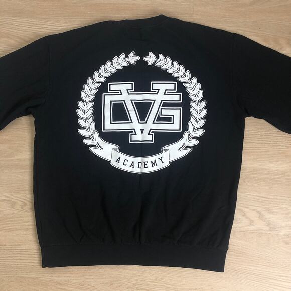 Vanguard Originals black spellout crewneck sweater unisex XL - Picture 3 of 5